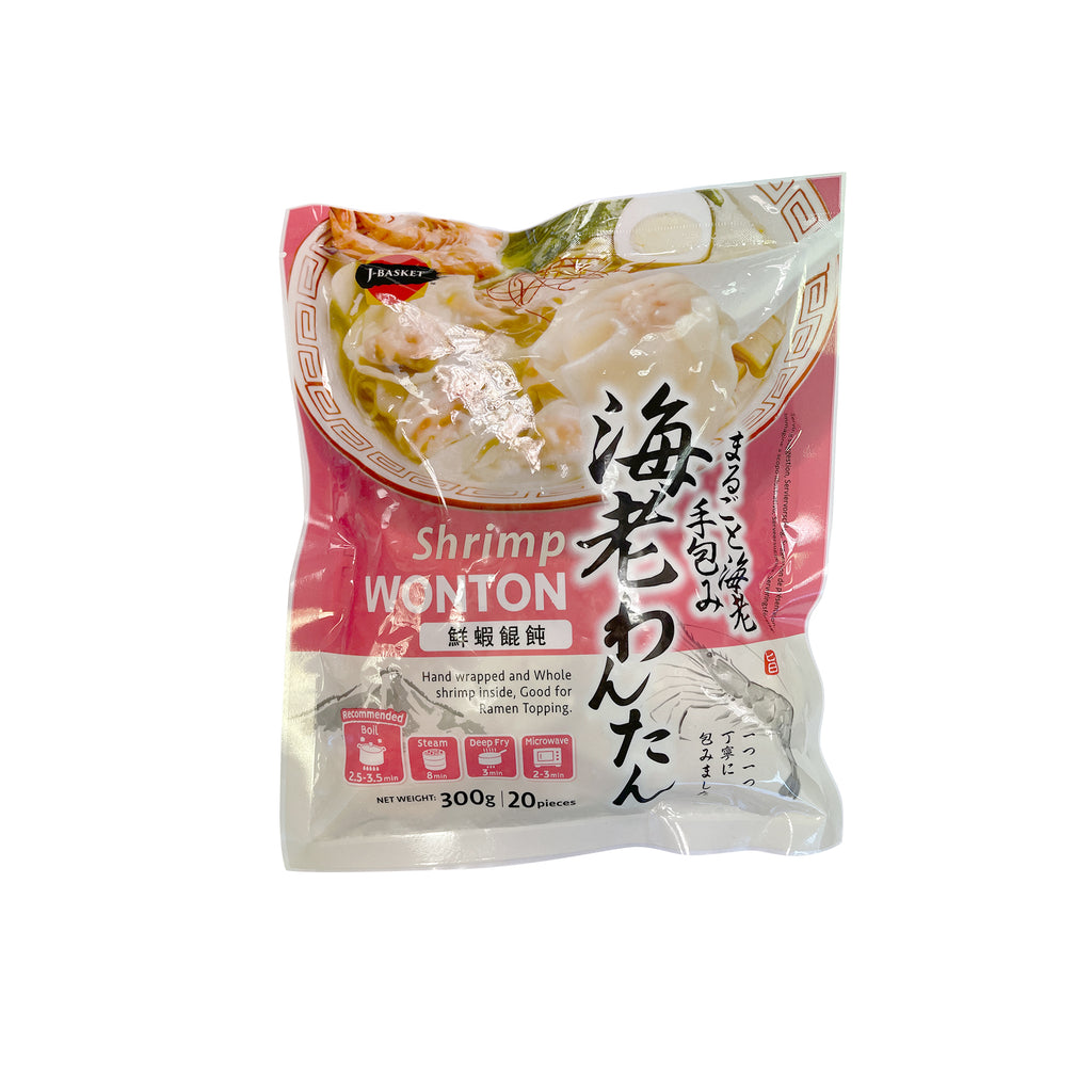 *J-BASKET <br>まるごと海老手包み 海老わんたん  <br>shrimp wonton <br>300g