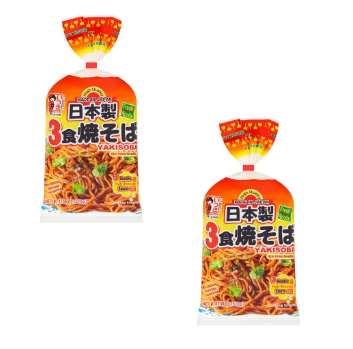 <font color="#FF0000">2パックセット</font><br>五木 日本製 3食焼そば 510g x2