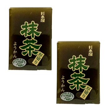 <font color="#FF0000">2 Pack Set</font><br> Sugimotoya Thick-sliced Matcha Yokan 150g x 2