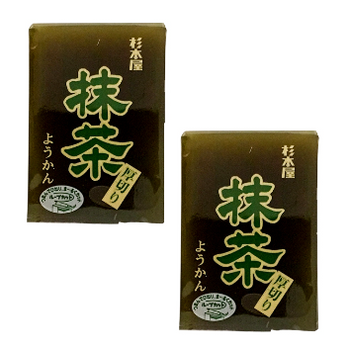 <font color="#FF0000">2 Pack Set</font><br> Sugimotoya Thick-sliced Matcha Yokan 150g x 2