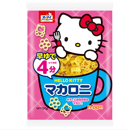 オーマイ ＨELLO KITTYマカロニ 120g