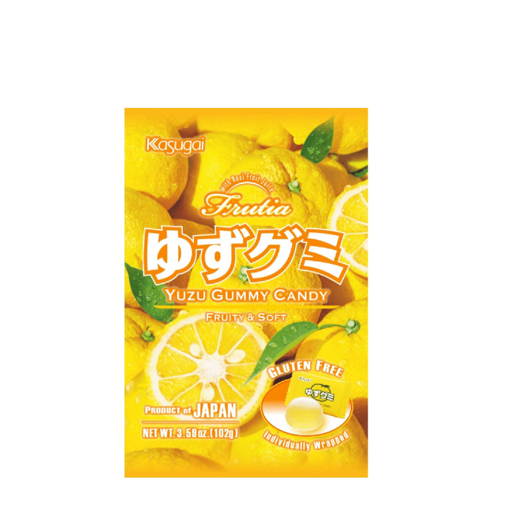 <font color="#FF0000">賞味期限2024年2月4日 </font><br> 春日井 <br>ゆずグミ <br>102g <br><small>Fruity＆Soft </small>