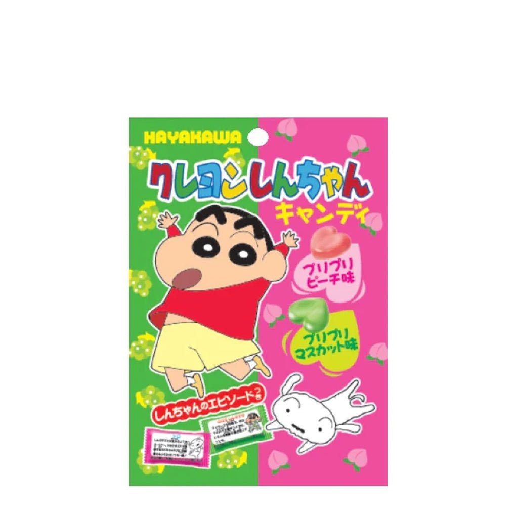 HAYAKAWA <br>クレヨンしんちゃんキャンディ プリプリピーチ味＆プリプリマスカット味<br>80g