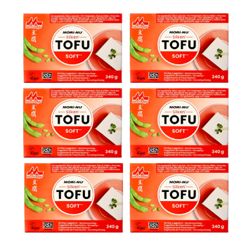 6パックセット</font><br>森永 豆腐<br>ソフト(絹ごし)<br>340g x 6<br><br><small>スムージーやディップに最適の絹ごし豆腐｡</small>
