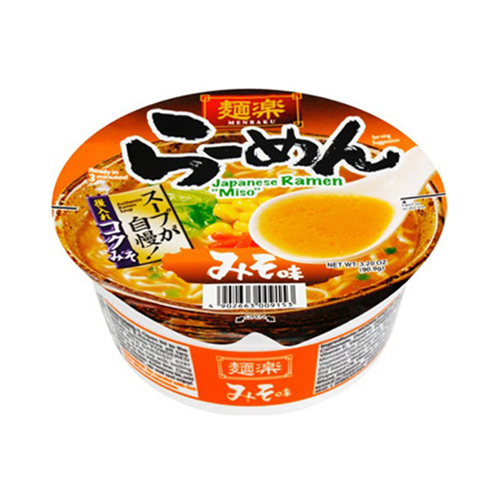 <font color="#FF0000"> 賞味期限2月7日</font><br>麵楽 ラーメン 味噌 90.9g