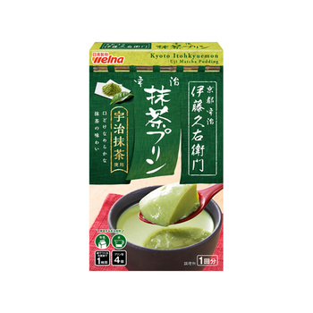 日清製粉Welna 宇治抹茶プリン 宇治抹茶使用 口どけなめらかな抹茶の味わい 1回分 50ｇ