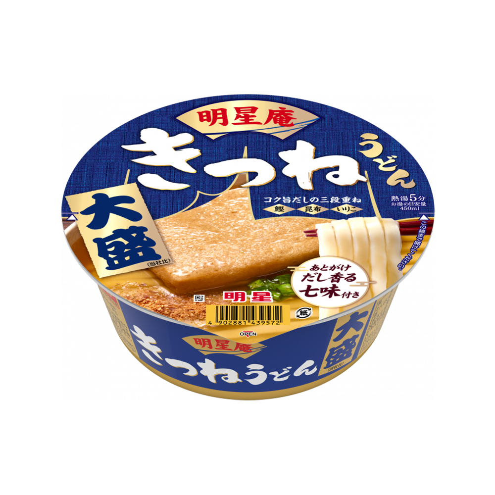 明星庵 大盛きつねうどん