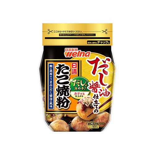 <font color="#FF0000">Best before March 19th</font><br> Nisshin Flour Milling Takoyaki Flour with Soy Sauce 400g