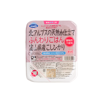 ウーケ 北アルプスの天然水仕立て ふんわりごはん 富山県産こしひかり 200g