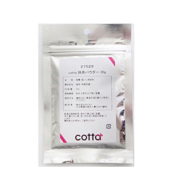 cotta <br>製菓用抹茶パウダー <br>20g <br><br><small></small>