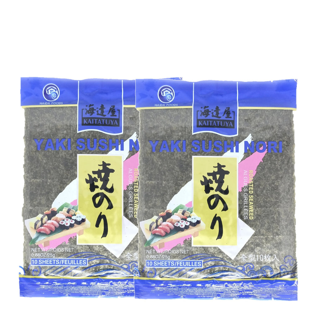 <font color="#FF0000">2-pack set</font> Umitatsuya roasted seaweed, blue, 10 sheets x 2